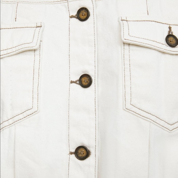 Zara white cropped jacket - Picture 4 of 8